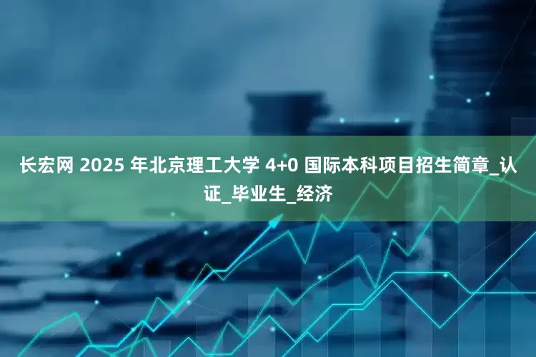长宏网 2025 年北京理工大学 4+0 国际本科项目招生简章_认证_毕业生_经济