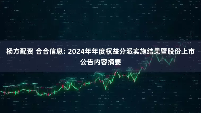 杨方配资 合合信息: 2024年年度权益分派实施结果暨股份上市公告内容摘要